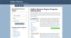 Desktop Screenshot of onlinemasters.org